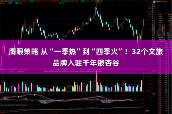 鹰眼策略 从“一季热”到“四季火”！32个文旅品牌入驻千年银杏谷